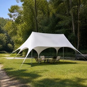 Carpa de tela Oxford 900D con 8 patas, impermeable, para exteriores, protección UV, refugio portátil para el sol, para fiestas, bodas, camping - Product Image 1