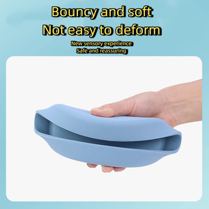 Petit bol d'alimentation en silicone <span class=keywords><strong>pour</strong></span> animaux de compagnie personnalisé avec rainure ronde <span class=keywords><strong>pour</strong></span> éviter les débordements, durable et résistant aux micro-ondes <span class=keywords><strong>pour</strong></span> chats et chiens - Product Image 4