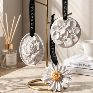 Ceramic Solid Eco-Friendly Aroma <strong>Diffuser</strong> Car Home Hanging Pendant Scented Lavender Plaster Air Freshener Decorative - Product Image 1