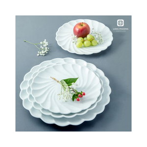 Vajilla de porcelana de diseño trenzado al por mayor de calidad superior para catering y hostelería de alta calidad - Product Image 3