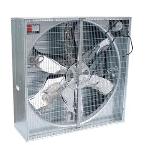 Extractor de aire industrial tipo caja de montaje en pared de tamaños variables ventilador de ventilación de invernadero de aves de corral