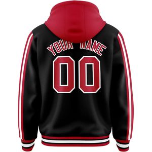 Blouson à capuche Letterman de baseball personnalisable Vestes universitaires personnalisées pour hommes femmes enfants avec logo nom et numéro Vêtements de sport - Product Image 2