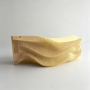 Mostrador de Madera Moderno y Creativo, Personalizado para Cafetería, Bar, Tienda, Recepción - Product Image 1