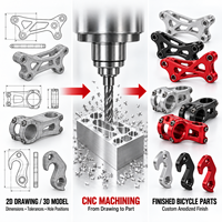 Support de fixation pour éclairage de vélo en aluminium et acier inoxydable usiné CNC avec usinage par électroérosion pour VTT, vélos de route et vélos électriques