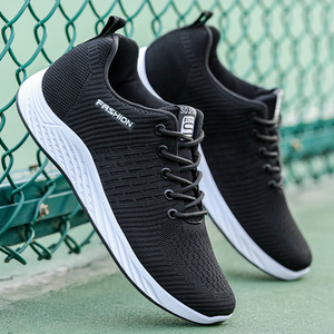 Fabricants chinois de chaussures personnalisées, logo de designer, baskets décontractées respirantes en maille et cuir de vachette pour hommes, chaussures de basket tendance - Product Image 4