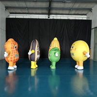 Costume gonflable interactif Longgang en tissu Oxford résistant à l'eau, couleurs personnalisables - Maïs, arachide, soja, dessin animé