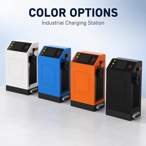 Station de charge rapide intelligente industrielle LiFePO4 compatible avec les batteries 24V/48V pour chariots élévateurs AGV/AMR et logistique d'entrepôt - Product Image 5