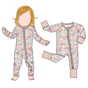 Qingli OEM Tariff Free Custom Print Baby Sleepsuit Día de San Patricio Bamboo Baby Romper Footie Pijamas - Product Image 2