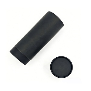 Eco-Friendly Black Tube Digital Printed <b>Biodegradable</b> <b>Paper</b> Tube Packaging Recycle Materials for Storage - Product Image 4