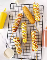 Friteuse à huile pour corndogs, machine à frire les bâtonnets de fromage coréens à grande capacité commerciale
