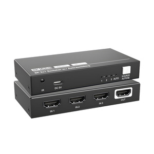 मैट्रिक्स स्विचर के लिए Dqf1 8k <span class=keywords><strong>3</strong></span>-इन-1 आउट 4k <span class=keywords><strong>3</strong></span> डी समर्थन स्प्लिटर और कनवर्टर धातु आवास 5v बिजली आपूर्ति - Product Image 1