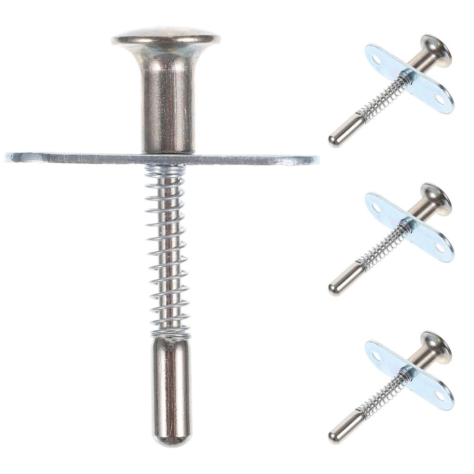 Galvanized Iron 6x60mm Spring Latches For Easy Installation Fastening Furniture Hardware For Baby Crib Bed Corrosion