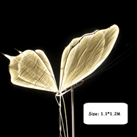 Accessoires de photomaton, ailes de papillon LED, éclairage PAR pour mariage, spectacle sur scène, DJ, fête, lumières PAR