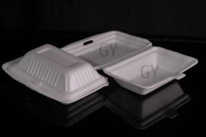 Boîtes alimentaires Boîte à grille plate Boîte à trois compartiments Boîte rectangulaire Boîte de petit déjeuner Boîte de restauration rapide Récipients alimentaires en mousse jetables - Product Image 2