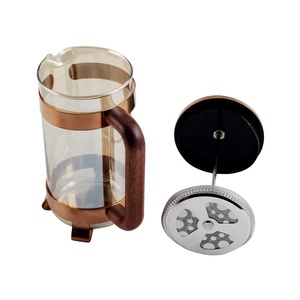 Sistema de filtración de 4 niveles resistente al calor de vidrio borosilicato Cafetera de Prensa Francesa - Product Image 4