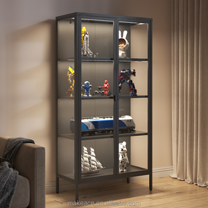 Nouvelle conception 2025 – Vitrine de <span class=keywords><strong>rangement</strong></span> moderne, écologique, étanche, transparente, à double porte en verre, pour figurines - Product Image 2