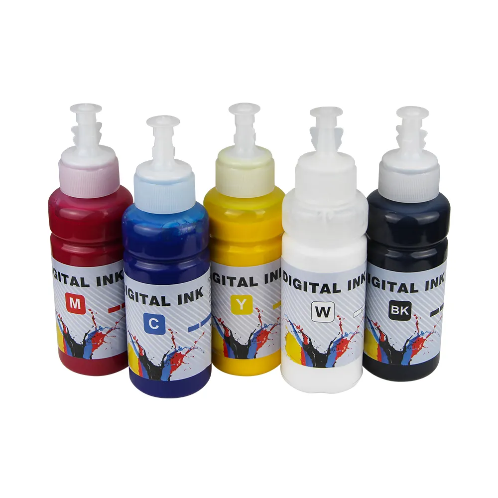 Inchiostro DTF per stampante epson inchiostro a pigmenti a base d'acqua per trasferimento di calore pellicola in pet 100ml piccola impresa-colore "kw