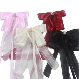 Jepit Rambut Gaya Cina dengan Pita Panjang untuk Anak Perempuan Hanfu, Aksesoris Rambut Tradisional dengan Rumbai - Product Image 1