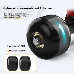 Eagleeye professionnel à quatre roues Double Kickboard Street Style Skateboard pour adultes enfants fabriqué en matériau PU Durable en gros - Product Image 3