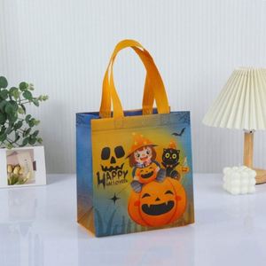 Bolsa Ecológica Reutilizable Laminada para Regalos de Halloween, Bolsa de Tela No Tejida Impresa a Color - Product Image 2