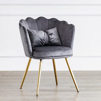 Fauteuil convertible en métal pour salle à manger, fauteuil de luxe confortable moderne, pas cher, meuble de salon