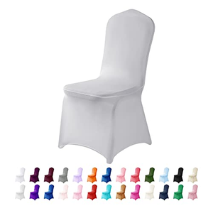 Housse de chaise extensible en spandex pour mariage, fête, banquet, événements – Blanc, Or, Noir, Multicolore – Vente en gros - Product Image 1
