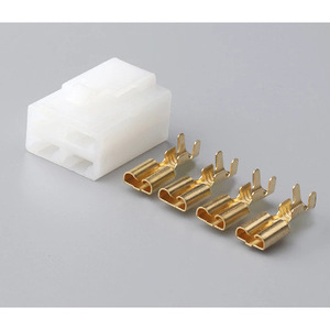 Conector Automotriz de 4 Pines y 6.3mm Sin Sellado, Arnés para Sensor de Oxígeno, Contacto Dorado, Plástico Blanco DJ7042-6.3-11 - Product Image 2