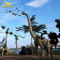 Équipement de divertissement étanche personnalisé de dinosaure animatronique mécanique dinosaures réalistes
