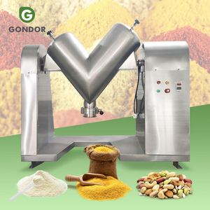 Máquina Mezcladora de Ingredientes Tipo V de 150 kg para Cosméticos, Alimentos y Vitaminas en Polvo, Acrílica, Modelo para Pimienta, Cacao y Repostería - Product Image 1