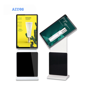 Trung tâm mua sắm đôi màn hình LCD tầng đứng quảng cáo hiển thị 10 + 18.5 inch màn hình cảm ứng kỹ thuật số máy nghe nhạc quảng cáo - Product Image 4