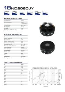 Accuracy Pro Audio Professional <strong>Tweeter</strong> 18ND2060JY with Titanium Magnet and Metal Shell Neodymium Diaphragm Material - Product Image 6