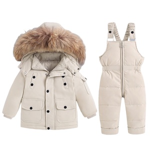 Vêtements d'hiver pour bébés, résistants au froid, ensemble deux pièces pour garçons, combinaison pour enfants de 2 à 8 ans, combinaison pour filles, OEM Trade - Product Image 2