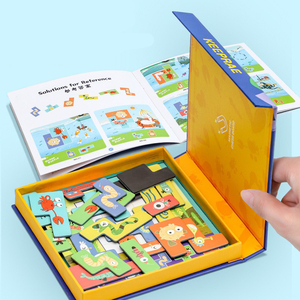 <span class=keywords><strong>Jeu</strong></span> de <span class=keywords><strong>labyrinthe</strong></span> en <span class=keywords><strong>papier</strong></span> à cinq styles, animaux de dessin animé, jouets éducatifs pour l'apprentissage des nombres, la reconnaissance des couleurs et l'entraînement à la pensée logique - Product Image 3