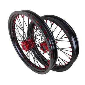 Nouvel ensemble de roues de moto <span class=keywords><strong>électrique</strong></span> tout-terrain en alliage d'aluminium Arctic Leopard Xe Pro Front 21/18 - Product Image 5