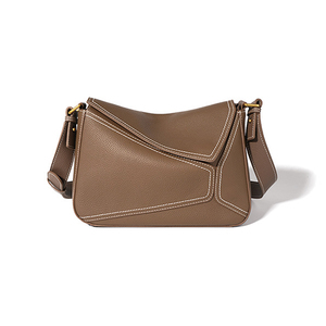 Yeni moda bayanlar Patchwork Sling çıkarılabilir geniş kayış ile omuz çantası kadın Flap Crossbody - Product Image 6