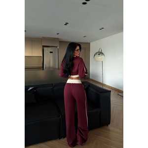 Survêtement bicolore bordeaux - Product Image 1