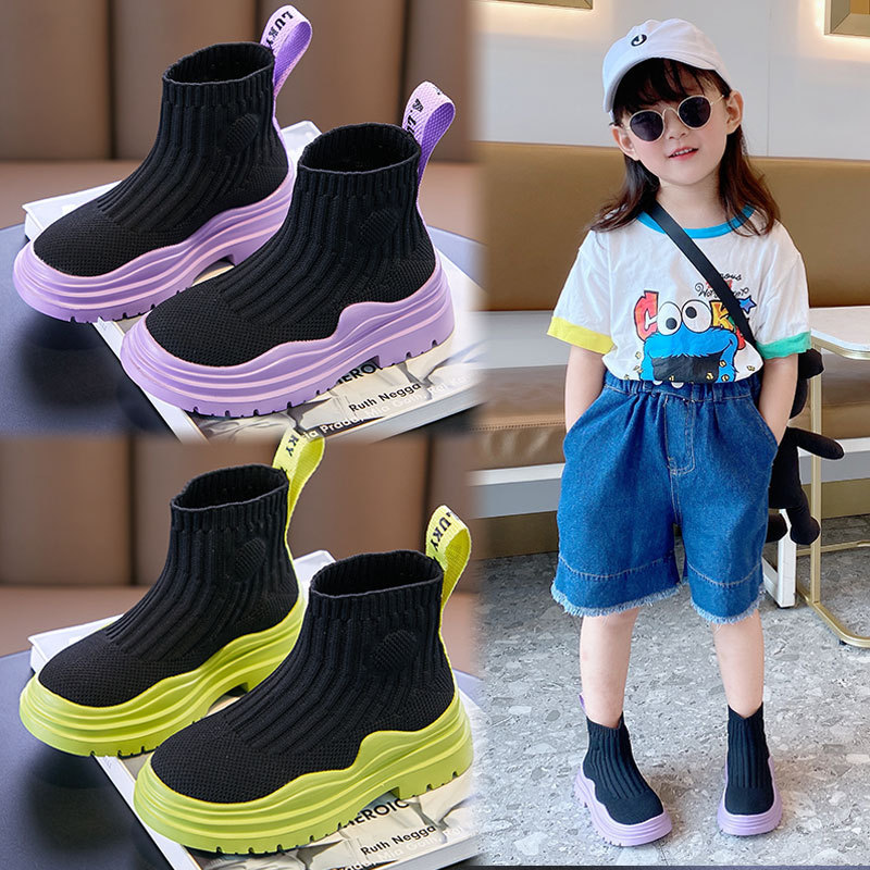 Factory Direct Fashion Kids Children's Breathable sock boots