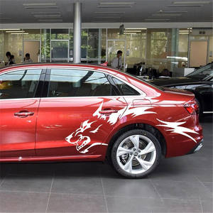 بيع المصنع تصميم الذئب الأنيق 2 شارات السيارة والملصقات الجانبية لتصميم السيارة - Product Image 2