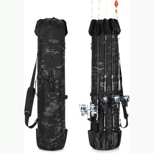 Échantillon gratuit : Sac de rangement pour cannes à pêche, grande capacité, résistant à l'eau, pour 6 cannes et moulinets, sac de pêche pliable - Product Image 4