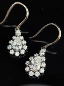Regalos Xinfly para Mujer, Oro Puro 18K, Diamantes Naturales GIA, Aretes para Boda, Cumpleaños, Aniversario, Joyería para Mamá, Novia - Product Image 5