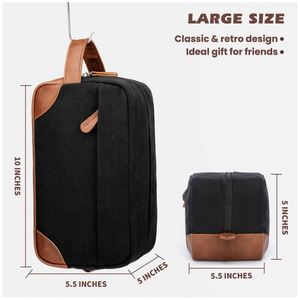 BSCI Factory Toiletry Bag Hanging Dopp <b>Kit</b> for Men Water Resistant Nylon Shaving Bag with Large Capacity for Travel - Product Image 2