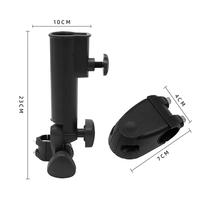 Soporte para Paraguas de Golf de Doble Capa Ajustable, Precio al por Mayor, con Marco de Fibra de Vidrio, Resistente al Viento e Impermeable, para Carrito de Golf