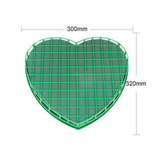 Forme de coeur <span class=keywords><strong>oasis</strong></span> floral <span class=keywords><strong>mousse</strong></span> blocs couronne <span class=keywords><strong>boule</strong></span> vert EVA fleur boue arrangements cage porte-fleur avec flore <span class=keywords><strong>mousse</strong></span> - Product Image 4