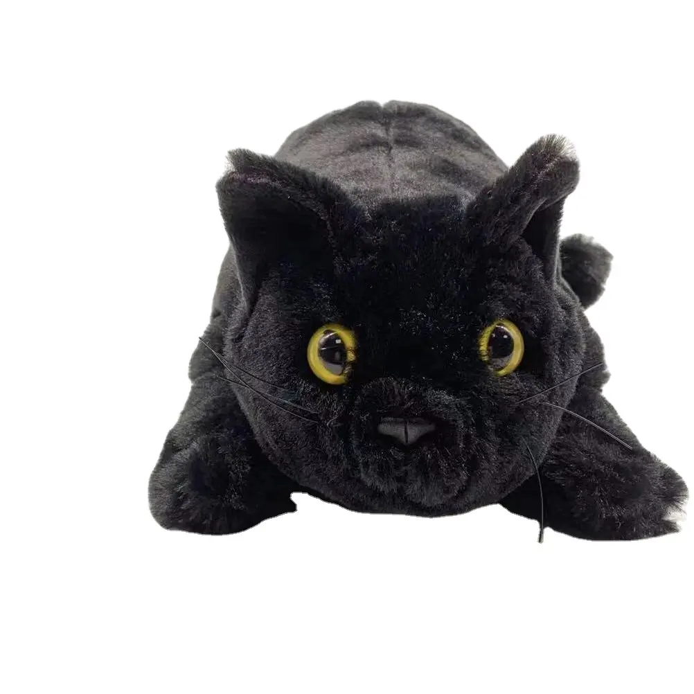 Kustom kawaii indah mainan lembut boneka hewan berjalan kucing boneka mewah mainan kucing