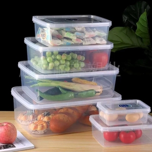Boîte de conservation alimentaire transparente en plastique de qualité supérieure pour kimchi, congélation et <span class=keywords><strong>micro</strong></span>-ondes - Product Image 3
