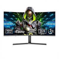 Moniteur de jeu incurvé transfrontalier 32 34 49 pouces Full HD 2K 144Hz 2ms Temps de réponse ultra-rapide, dalle Tension Nightmare, rétroéclairage LED
