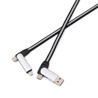 Nouveau produit tendance 2026 : Câble de charge rapide USB 6-en-1 3A 60W PD Type C pour ordinateur, iPhone, Samsung – Idéal pour les coffrets cadeaux