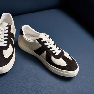 Baskets pour hommes en cuir, style allemand, respirantes, légères, pour le bureau et la carrière, rétro, polyvalentes, antidérapantes, à bout carré ou pointu - Product Image 6