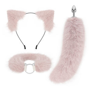 Hete Verkoop Comfort Materiaal Sexy Kunstbont Anale Plug Dieren Goedkope Nep Cosplay Fetisj Vrouwelijke Bondage Vossenstaart - Product Image 4