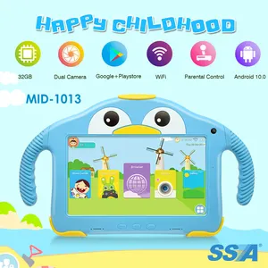 top selling Full Display Tablets for Kids WiFi Tablet Soft Shock&Kid-Proof Case 7 inch Quad core 1024X600